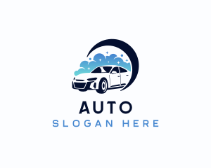 Car Wash - Car Wash Bubble logo design