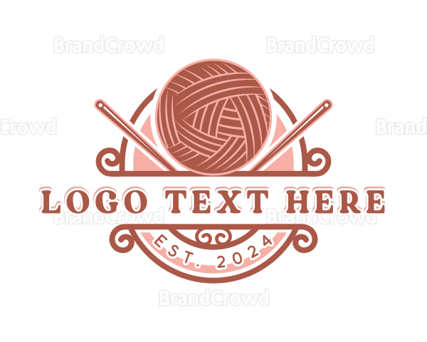 Yarn Crochet Knitting Logo