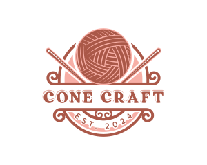 Yarn Crochet Knitting logo design