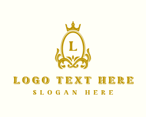 Lettermerk - Luxury Crown Crest logo design