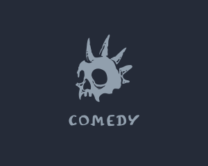 Skate Shop - Punk Horror Skull logo design