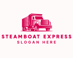 Express Transportation Truck  logo design