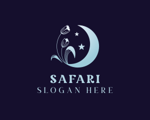Moon Flower Star Logo