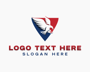 United States - Patriotic Flying Eagle logo design