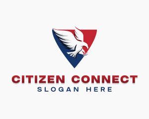 Citizenship - Patriotic Flying Eagle logo design