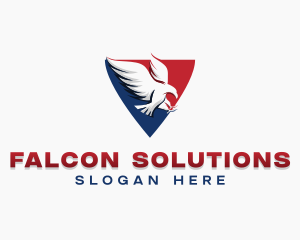 Patriotic Flying Eagle logo design