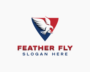 Patriotic Flying Eagle logo design