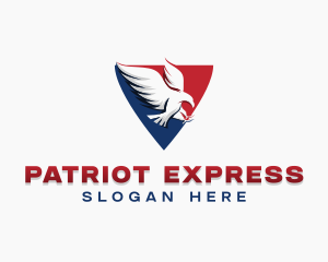 Patriotic Flying Eagle logo design