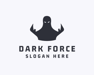 Dark Halloween Ghost logo design