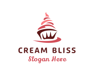 Cream - Sweet Cupcake Dessert logo design