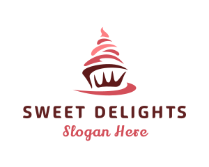 Sweet Cupcake Dessert logo design