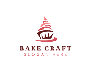 Sweet Cupcake Dessert logo design