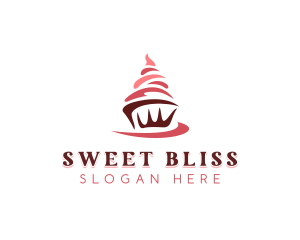 Sweet Cupcake Dessert logo design