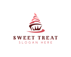 Sweet Cupcake Dessert logo design