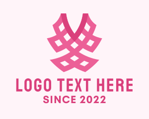 Artisanal - Pink Fashion Textile logo design