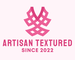 Pink Fashion Textile logo design