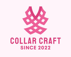 Collar - Pink Fashion Textile logo design