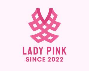 Pink Fashion Textile logo design