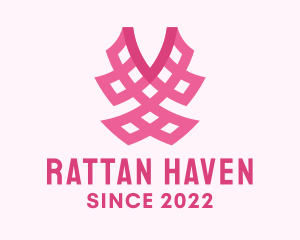 Rattan - Pink Fashion Textile logo design