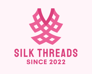 Pink Fashion Textile logo design