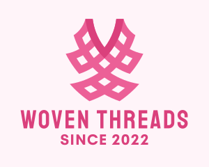 Pink Fashion Textile logo design