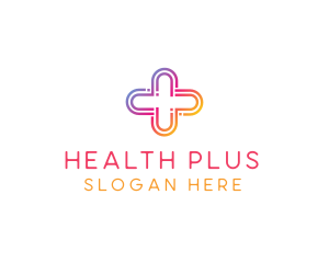 Medical - Gradient Medical Plus logo design