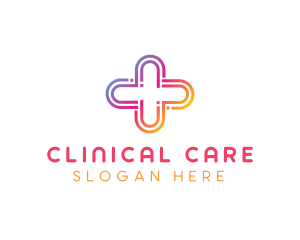 Gradient Medical Plus logo design