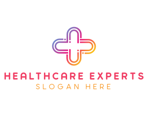 Gradient Medical Plus logo design