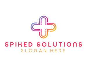 Gradient Medical Plus logo design