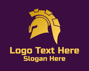 Gold Gladiator Helmet  Logo