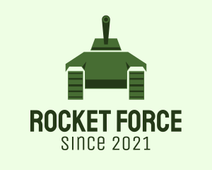 Missile - Green Military Tank logo design