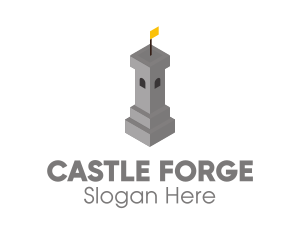 Medieval Gray Tower  logo design