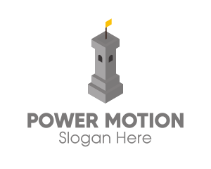 Action - Medieval Gray Tower logo design