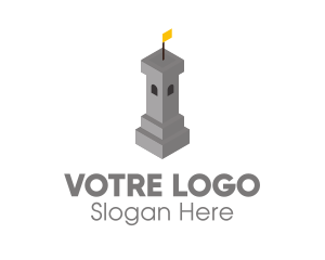 Structure - Medieval Gray Tower logo design