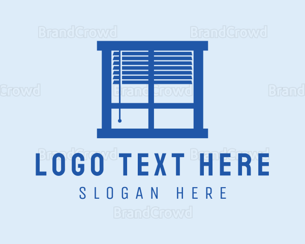 Blue Window Blinds Logo