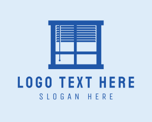 Window - Blue Window Blinds logo design