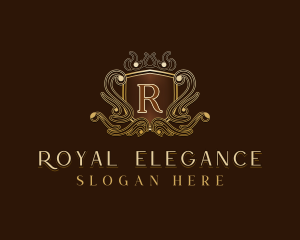 Luxury Royal Shield logo design