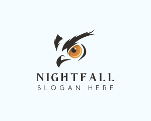 Nocturnal - Owl Bird Aviary logo design