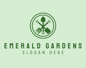 Backyard Gardening Tools logo design