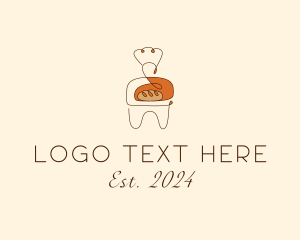 Monoline - Abstract Bread  Baker logo design