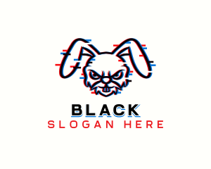 Gaming Glitch Bunny Logo