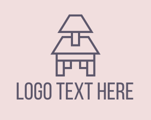 Furniture Store - Table Desk Lamp logo design