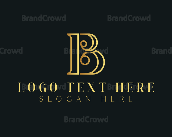 Elegant Stylish Business Letter B Logo