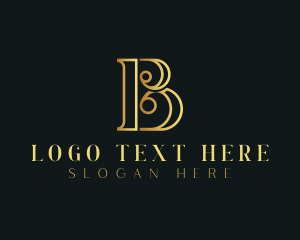 Glamorous - Elegant Stylish Business Letter B logo design