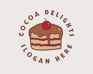 Chocolate Cherry Cake logo design