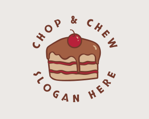 Sweet - Chocolate Cherry Cake logo design