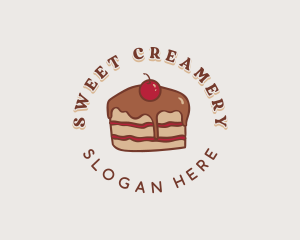 Chocolate Cherry Cake logo design