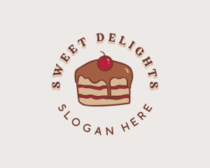 Chocolate Cherry Cake logo design