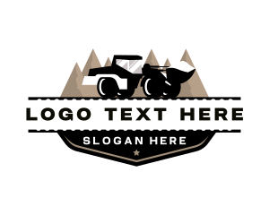 Heavy Equipment - Excavator Loader Digger logo design