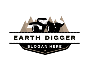 Digger - Excavator Loader Digger logo design